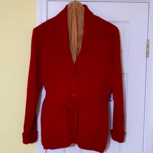 NWOT Sag Harbor xlg rich red cardigan